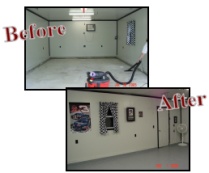 Before and after garage photos